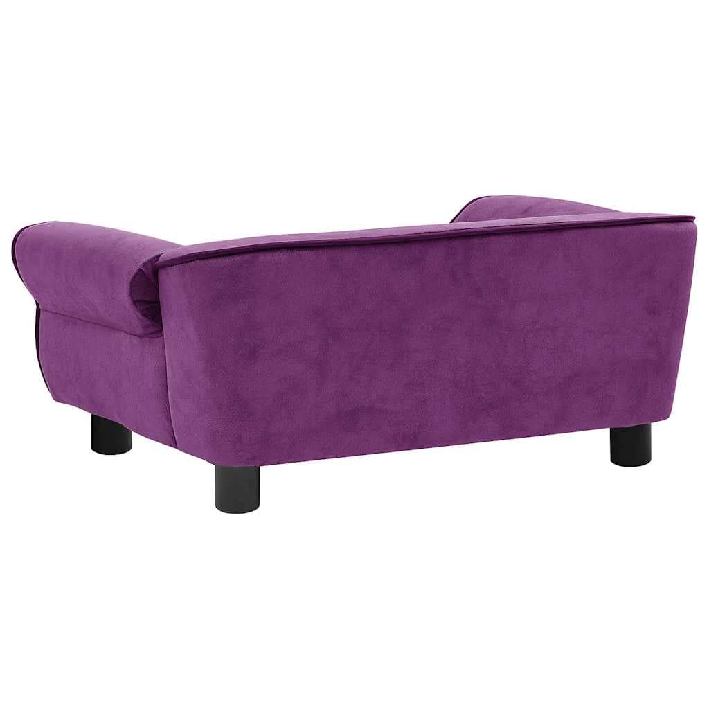 Divano per Cani Borgogna 72x45x30 cm in Peluche — miniatura 7 di 12