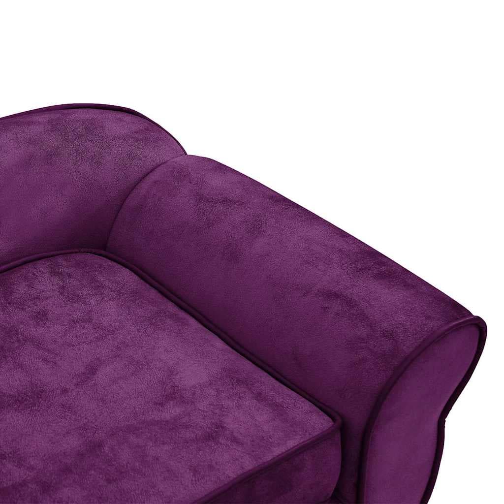 Divano per Cani Borgogna 72x45x30 cm in Peluche — miniatura 8 di 12