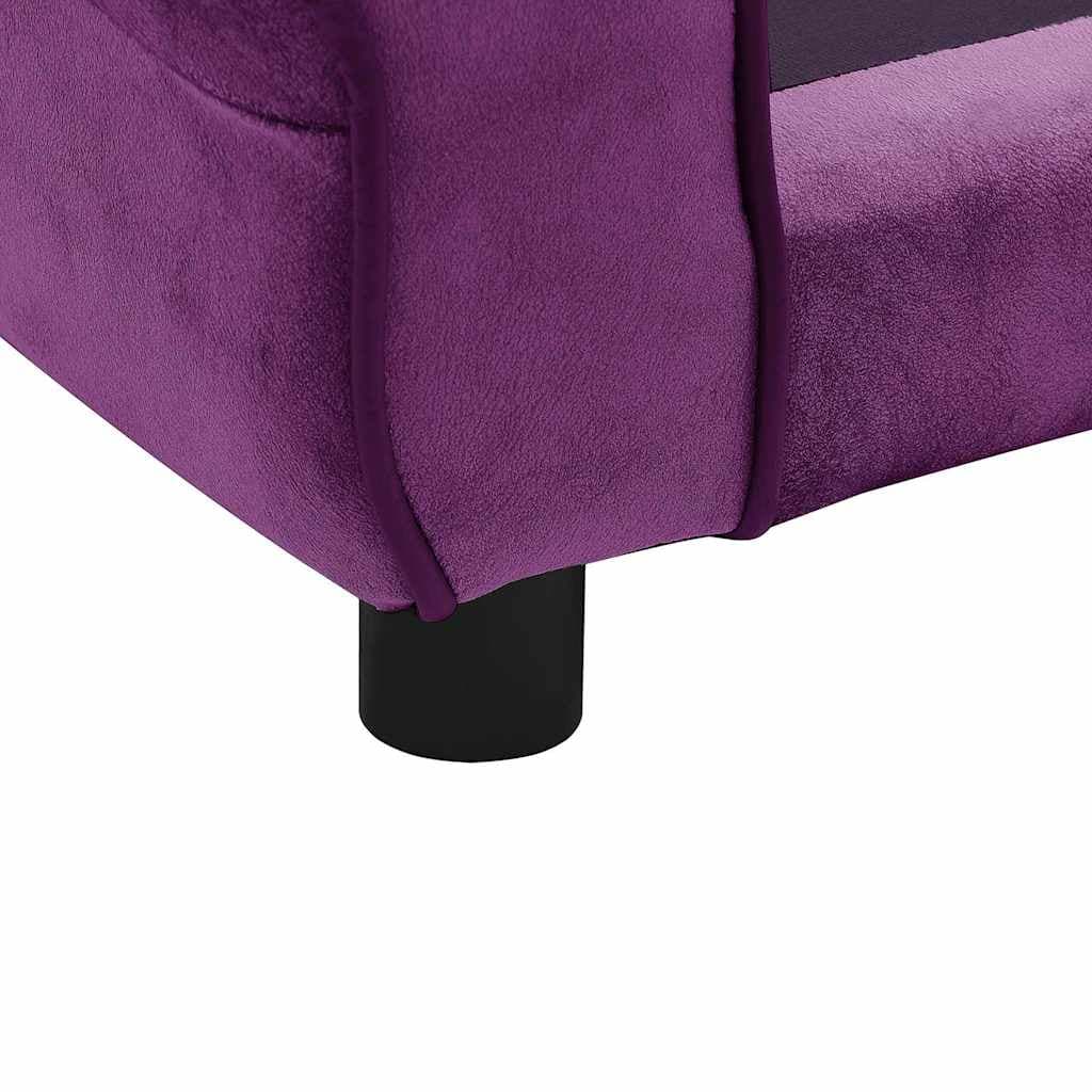Divano per Cani Borgogna 72x45x30 cm in Peluche — miniatura 10 di 12
