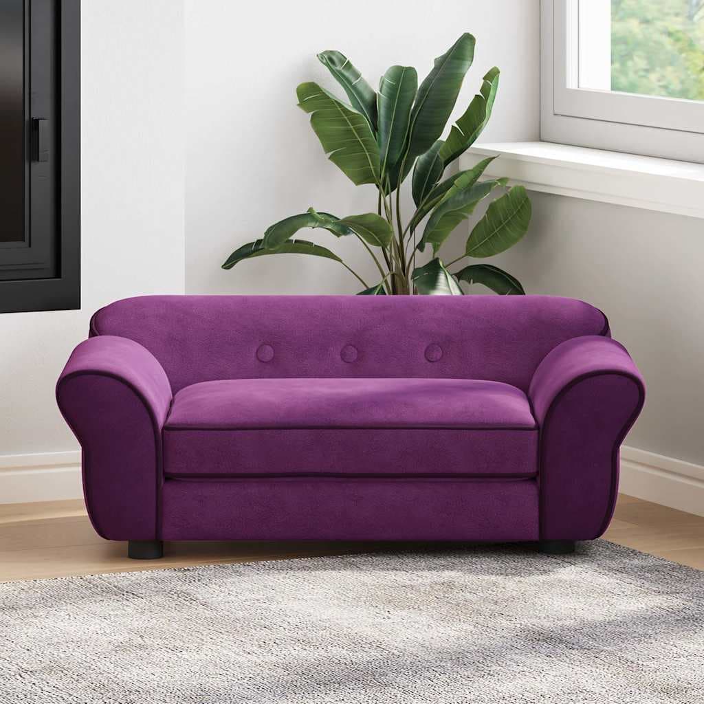 Divano per Cani Borgogna 72x45x30 cm in Peluche — miniatura 1 di 12