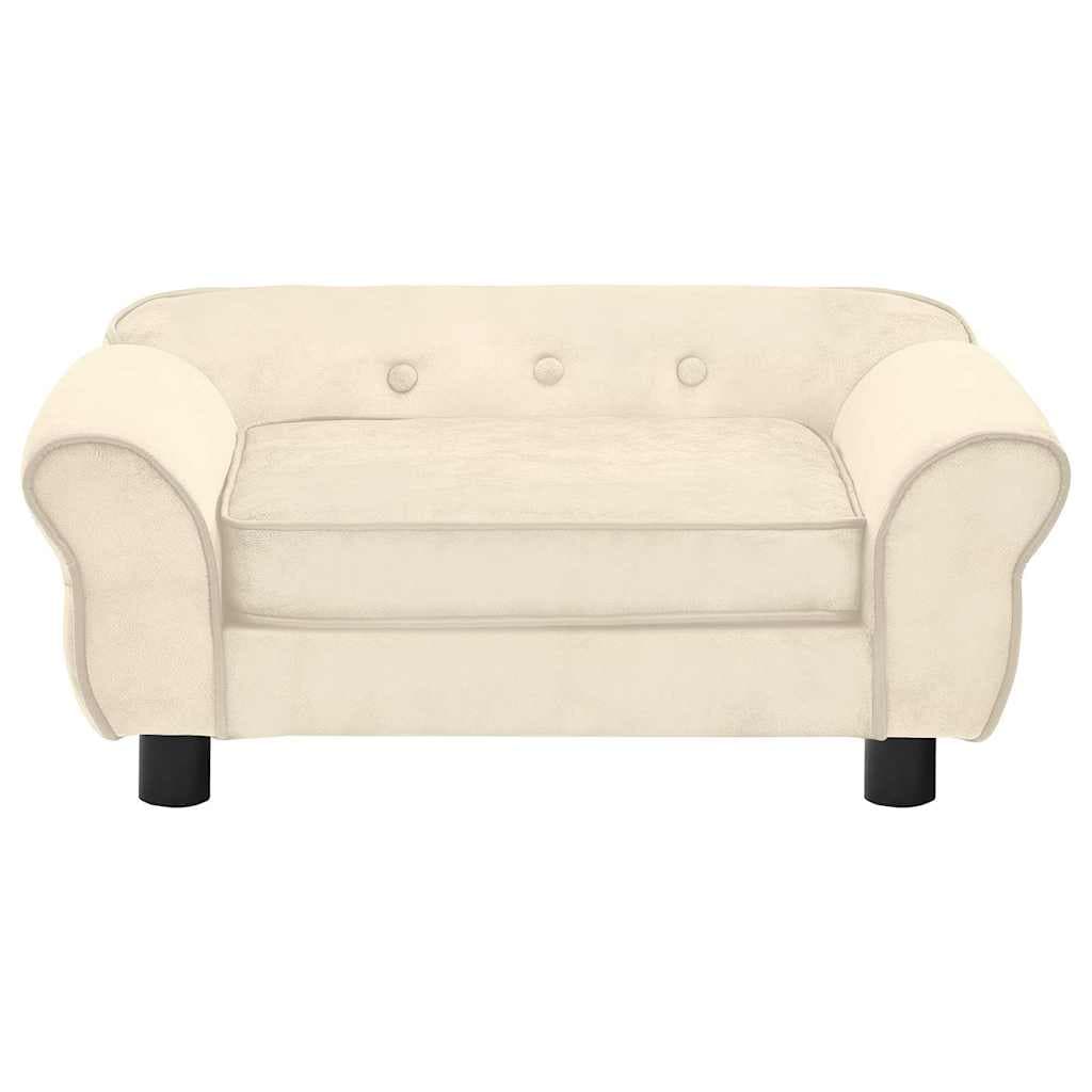 Divano per Cani Crema 72x45x30 cm in Peluche — foto 4 di 12