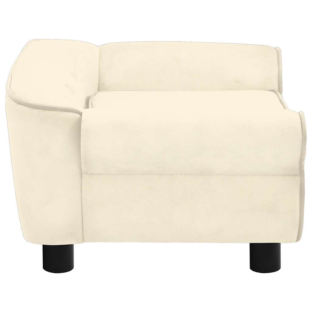 Divano per Cani Crema 72x45x30 cm in Peluche — foto 6 di 12