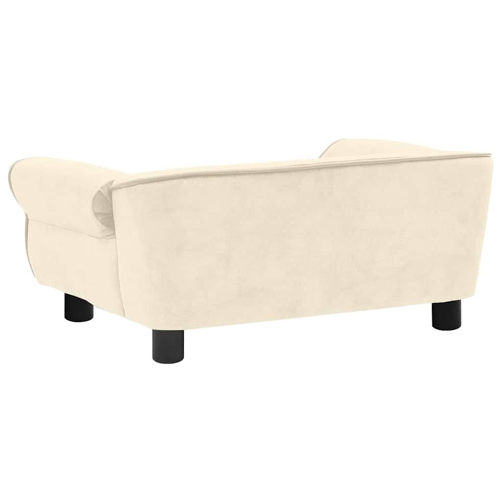 Divano per Cani Crema 72x45x30 cm in Peluche — foto 7 di 12