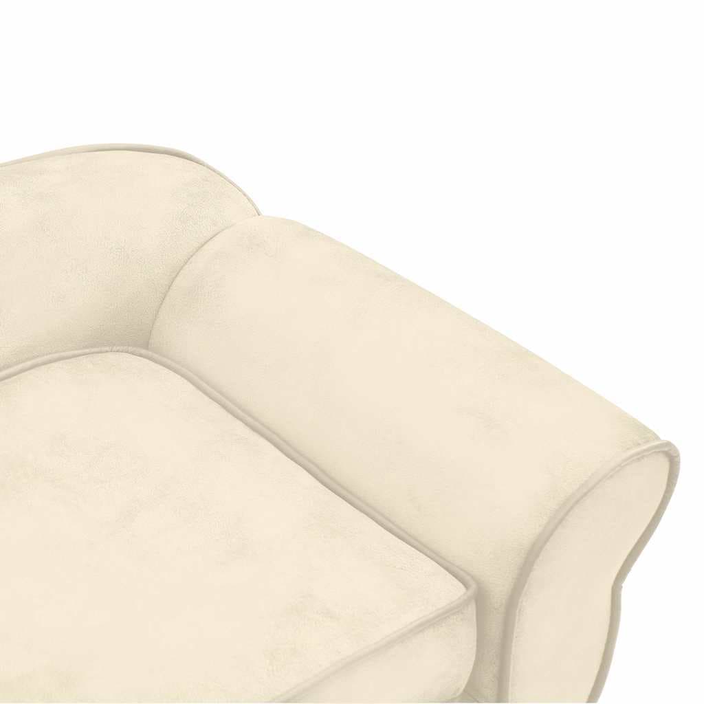 Divano per Cani Crema 72x45x30 cm in Peluche — foto 8 di 12