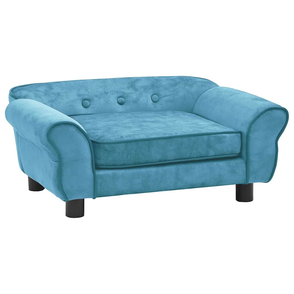 Divano per Cani Turchese 72x45x30 cm in Peluche — miniatura 2 di 12