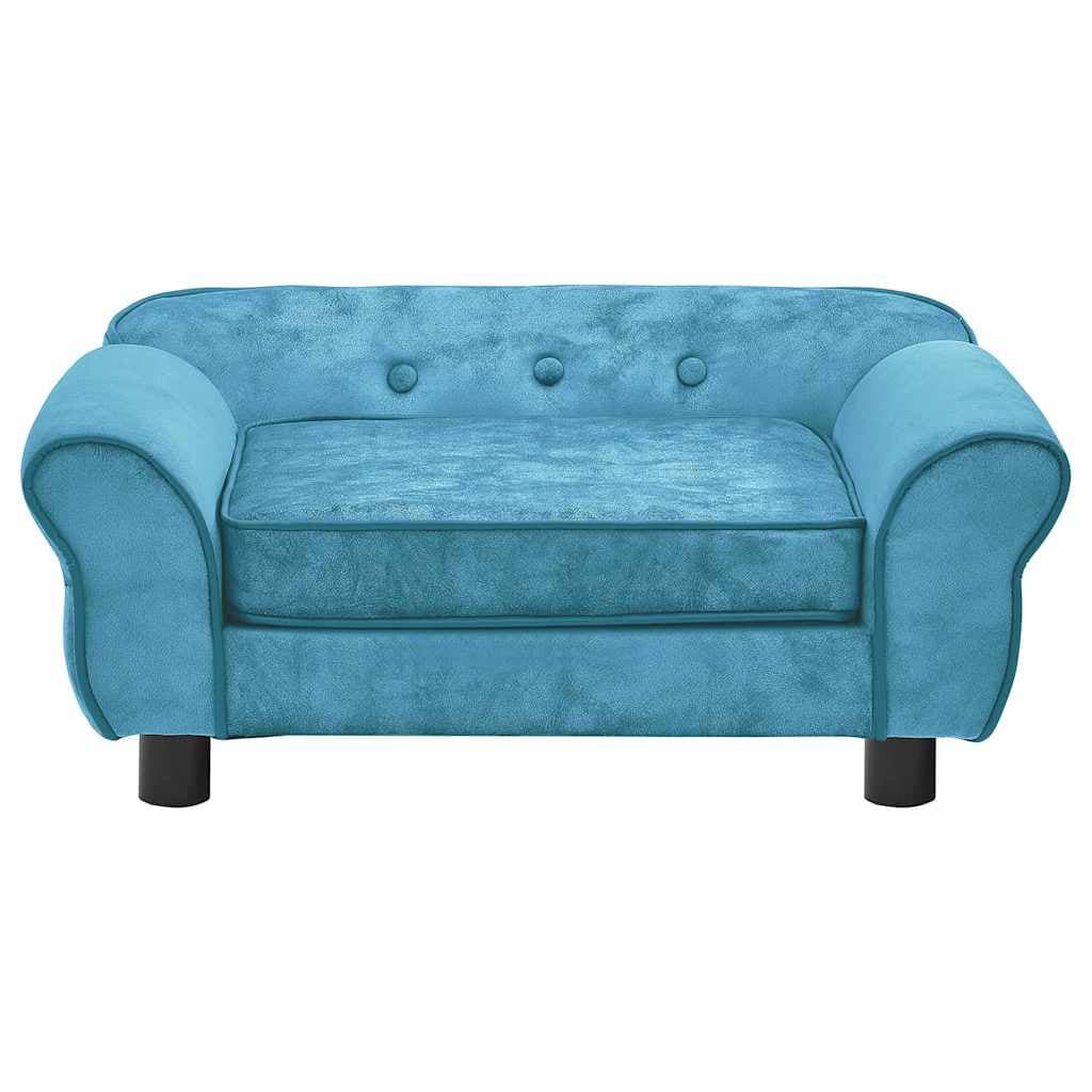 Divano per Cani Turchese 72x45x30 cm in Peluche — miniatura 4 di 12