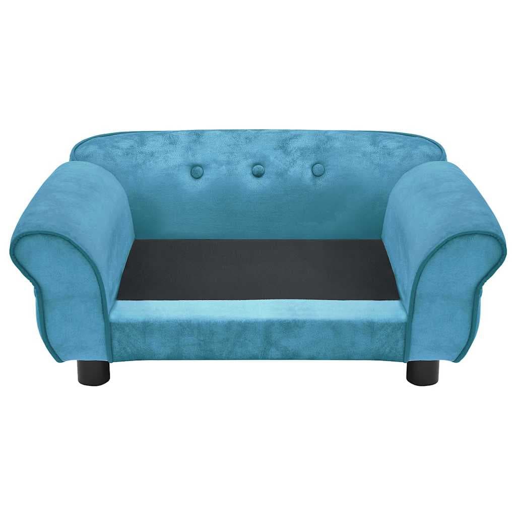 Divano per Cani Turchese 72x45x30 cm in Peluche — miniatura 5 di 12