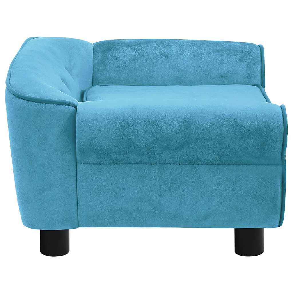 Divano per Cani Turchese 72x45x30 cm in Peluche — miniatura 6 di 12