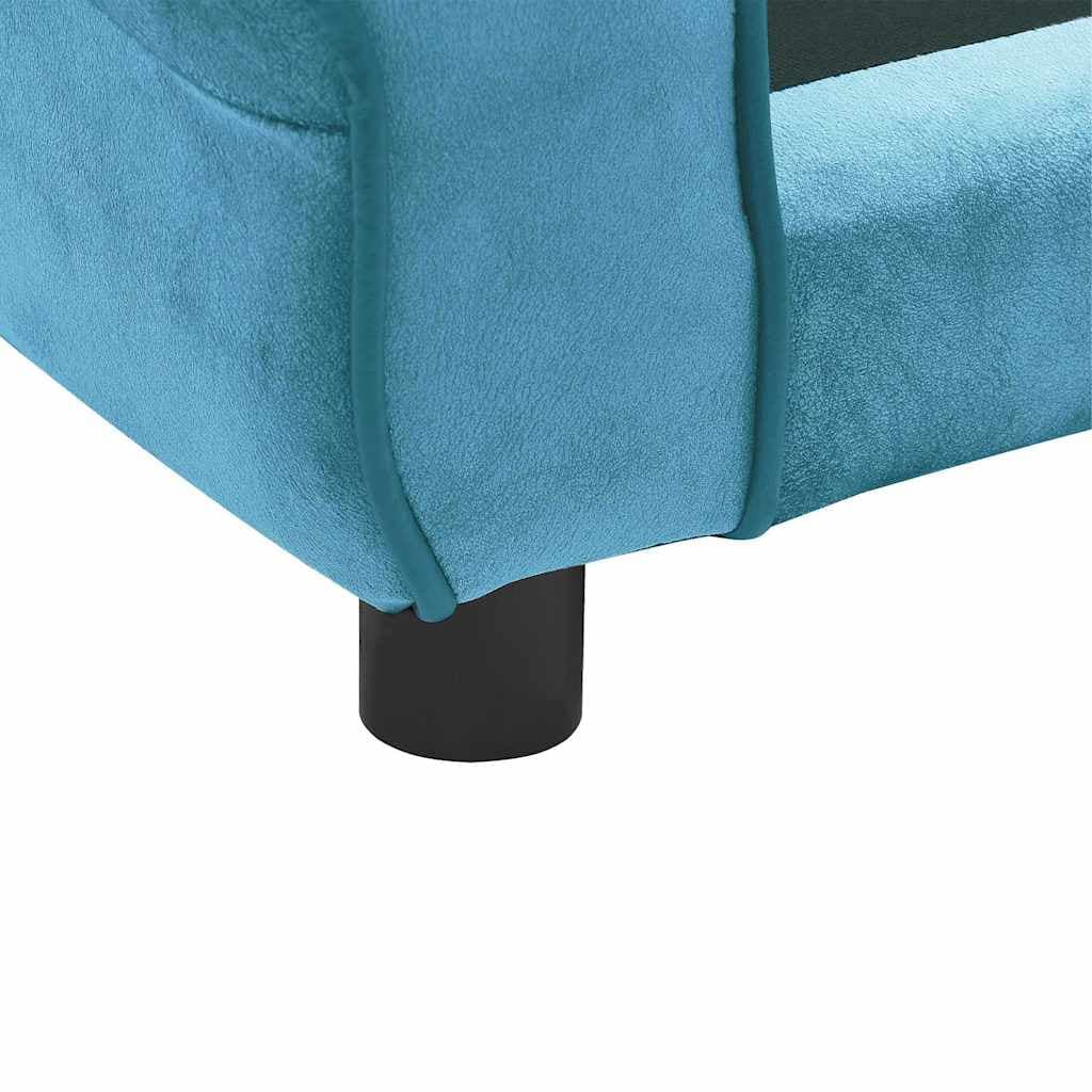 Divano per Cani Turchese 72x45x30 cm in Peluche — miniatura 10 di 12