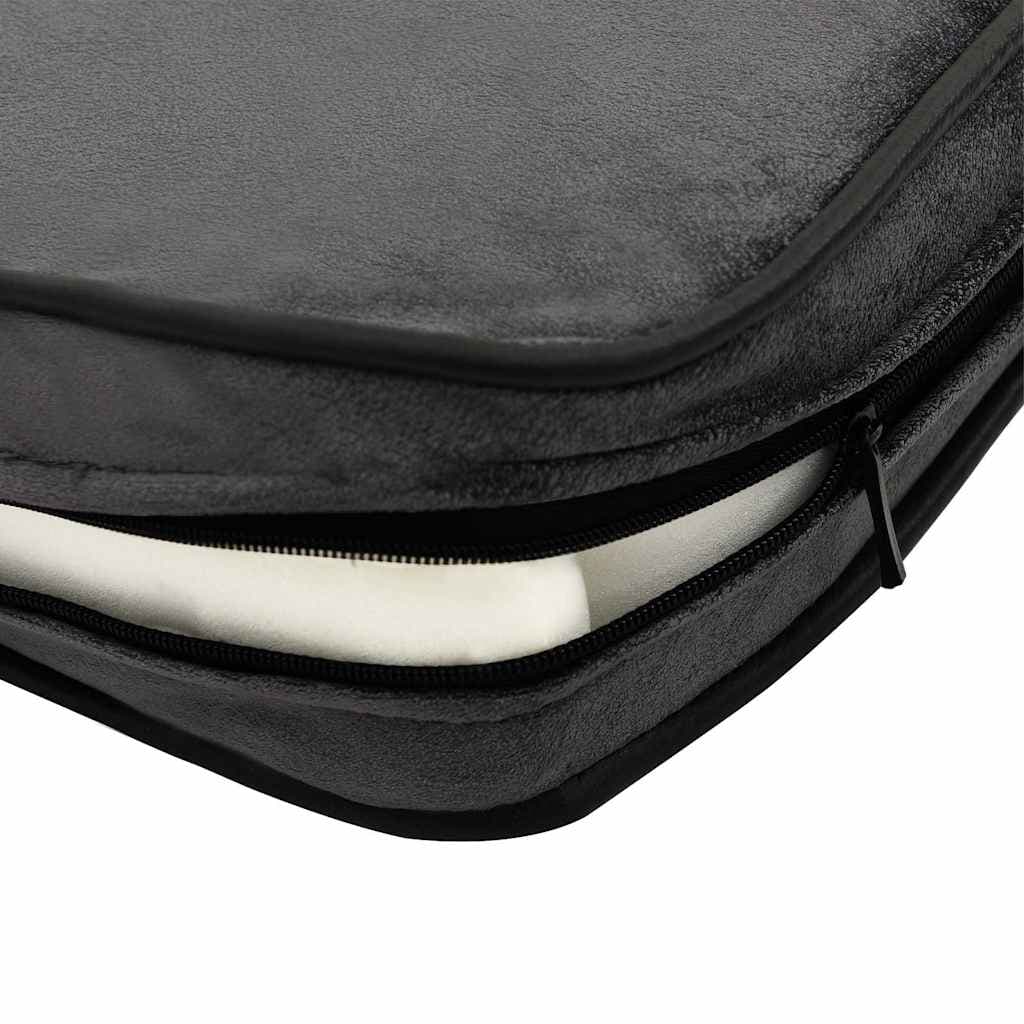Divano per Cani Grigio Scuro 81x43x31cm in Peluche e Similpelle — miniatura 5 di 6