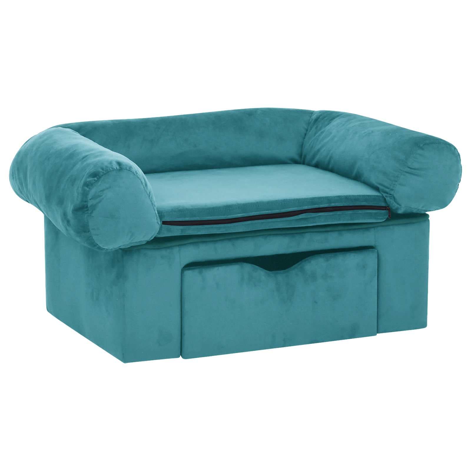 Divano per cani Turchese 75 x 50 x 38cm Peluche — miniatura 2 di 8