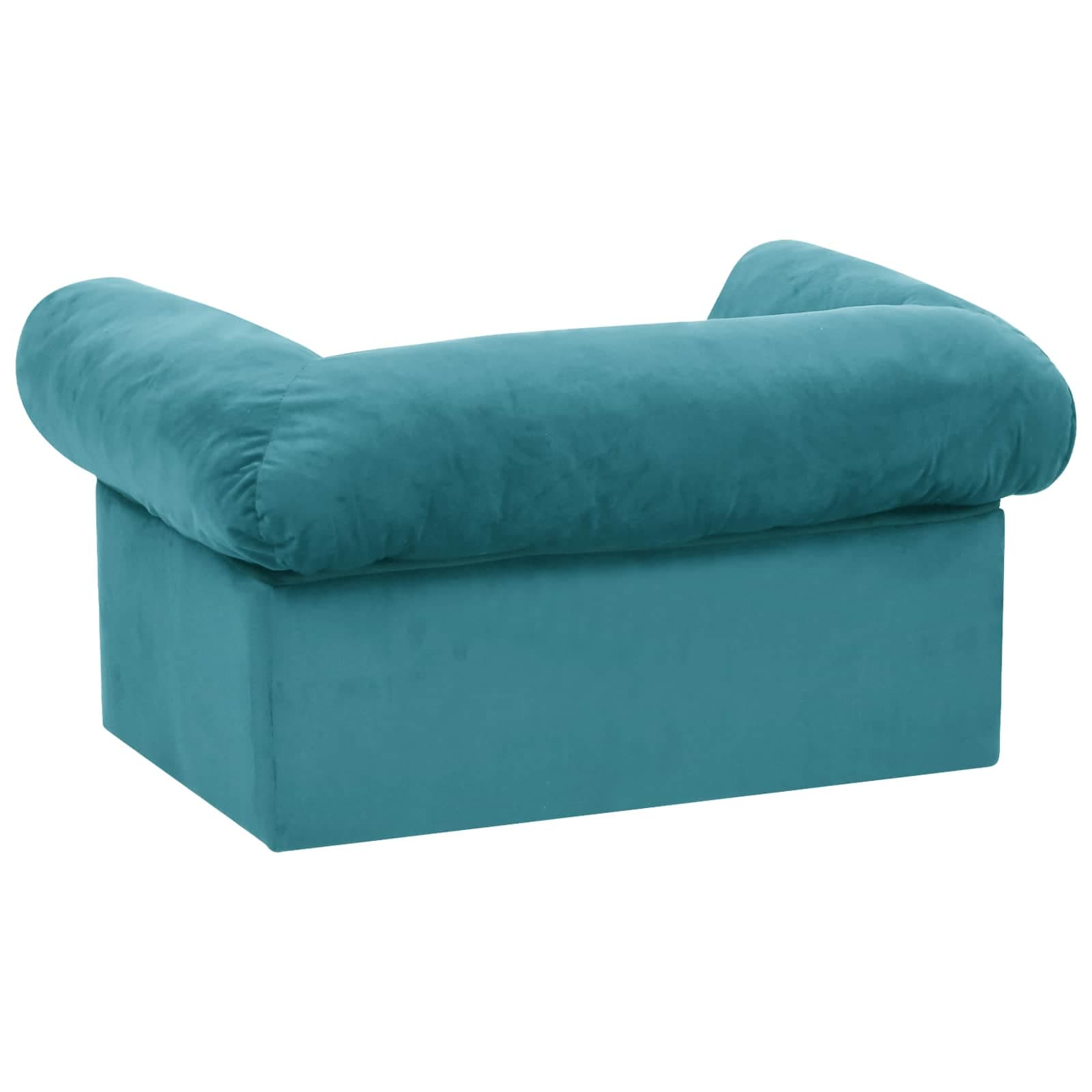 Divano per cani Turchese 75 x 50 x 38cm Peluche — miniatura 6 di 8