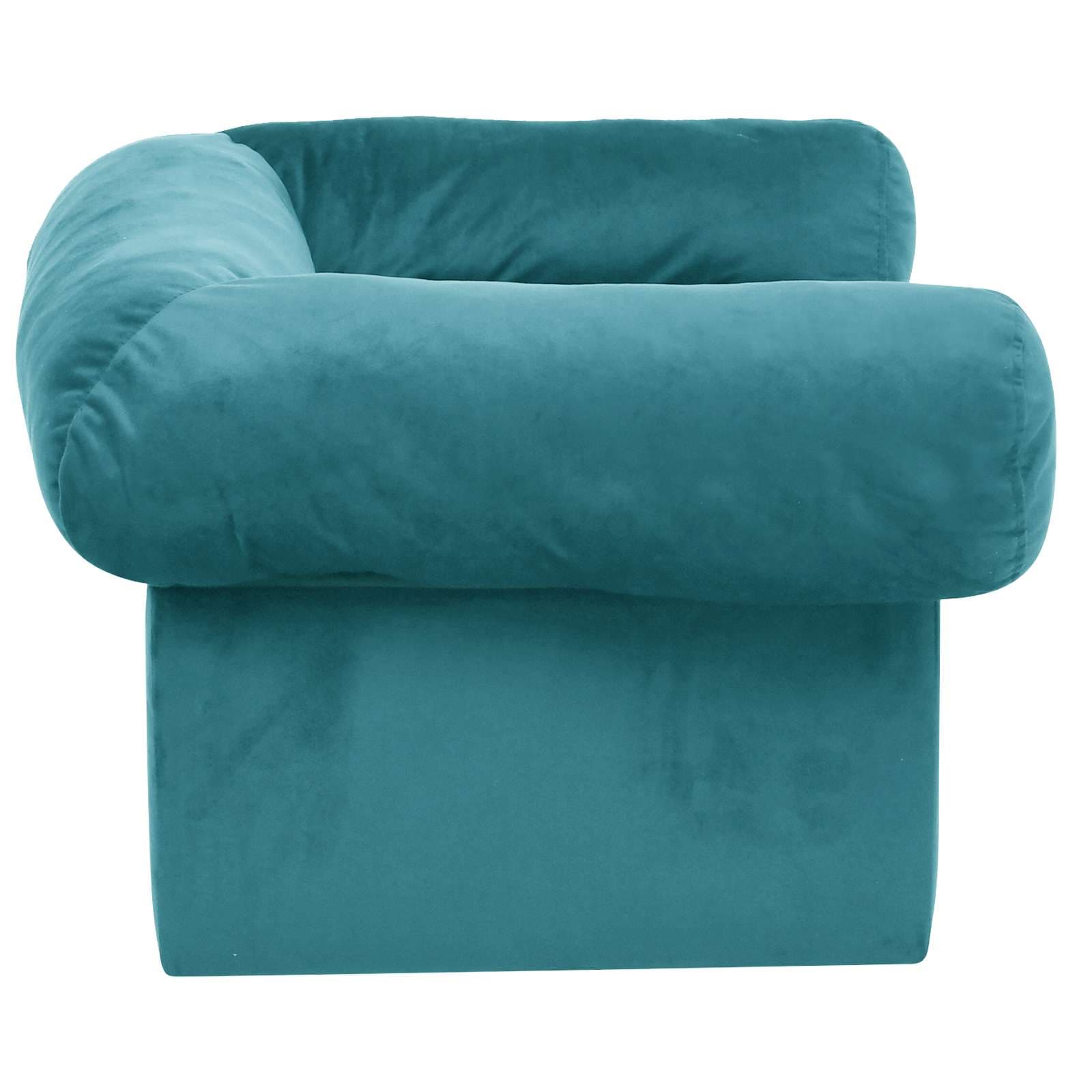 Divano per cani Turchese 75 x 50 x 38cm Peluche — miniatura 5 di 8