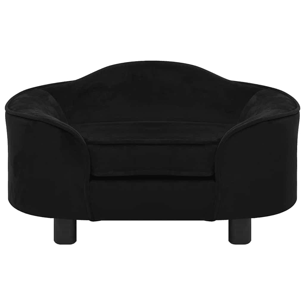 Divano per Cani Nero 67x47x36 cm in Peluche — miniatura 2 di 6