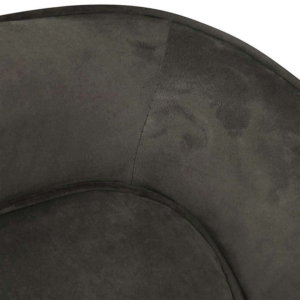 Divano per Cani Grigio Scuro 67x47x36 cm in Peluche — miniatura 4 di 6