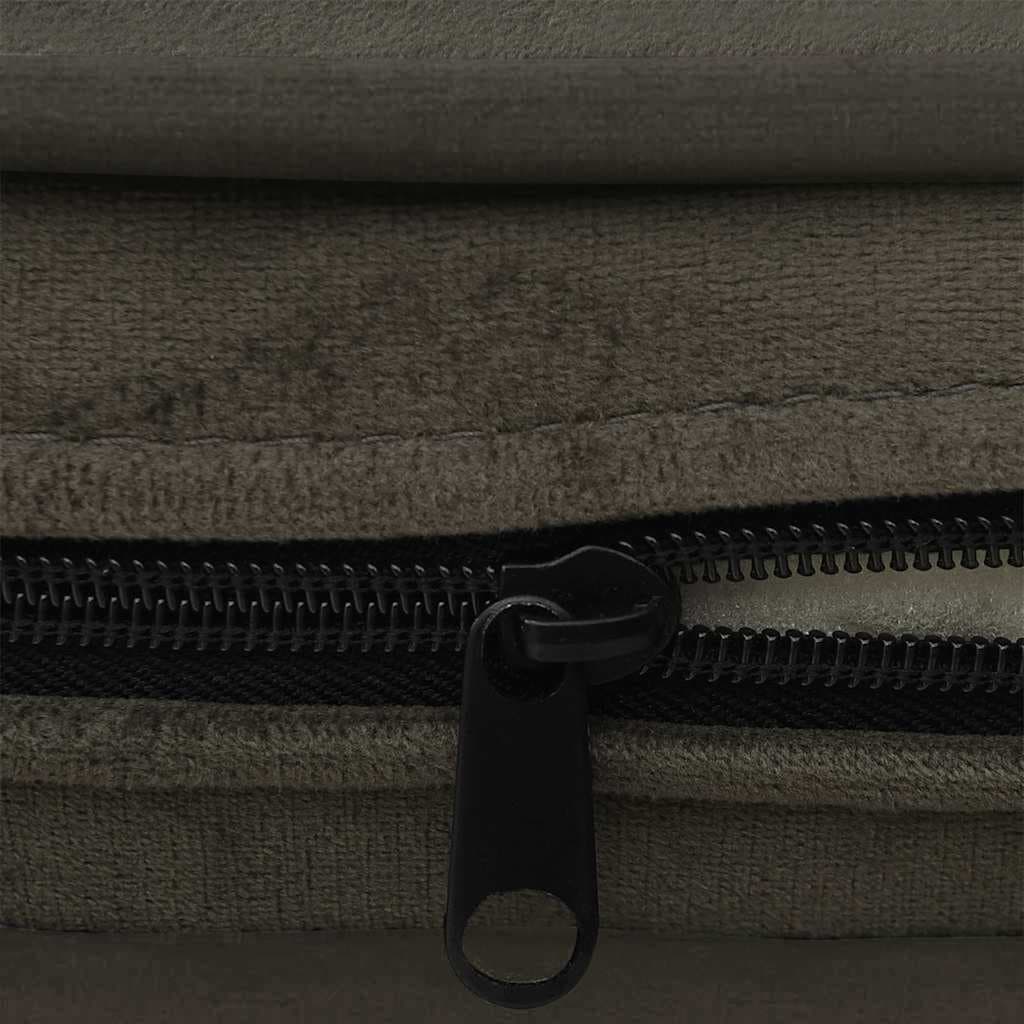 Divano per Cani Grigio Scuro 67x47x36 cm in Peluche — miniatura 5 di 6