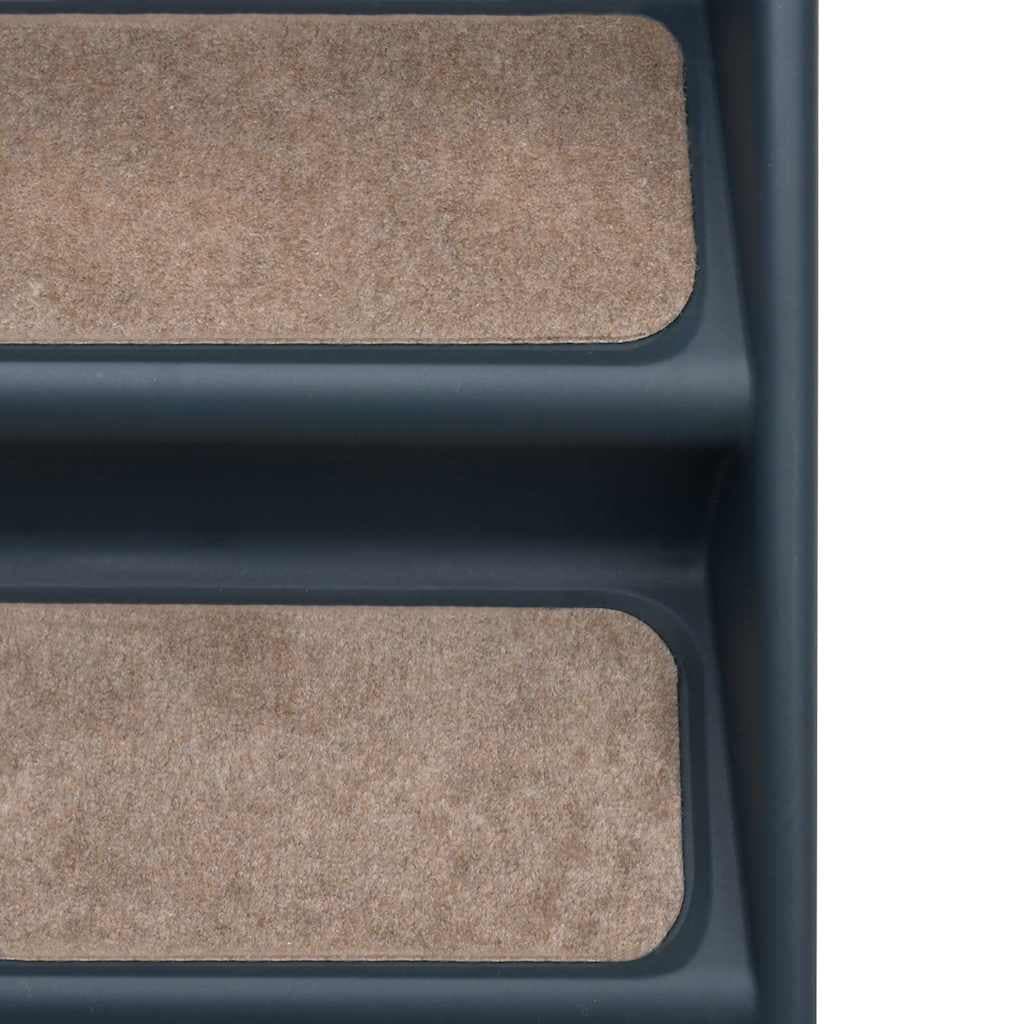 Scala per Cani Pieghevole con 4 Gradini Grigio Scuro — miniatura 6 di 8