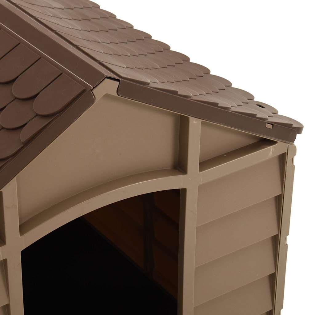 Cuccia per Cani Marrone 71x71,5x68 cm in PP — miniatura 4 di 5