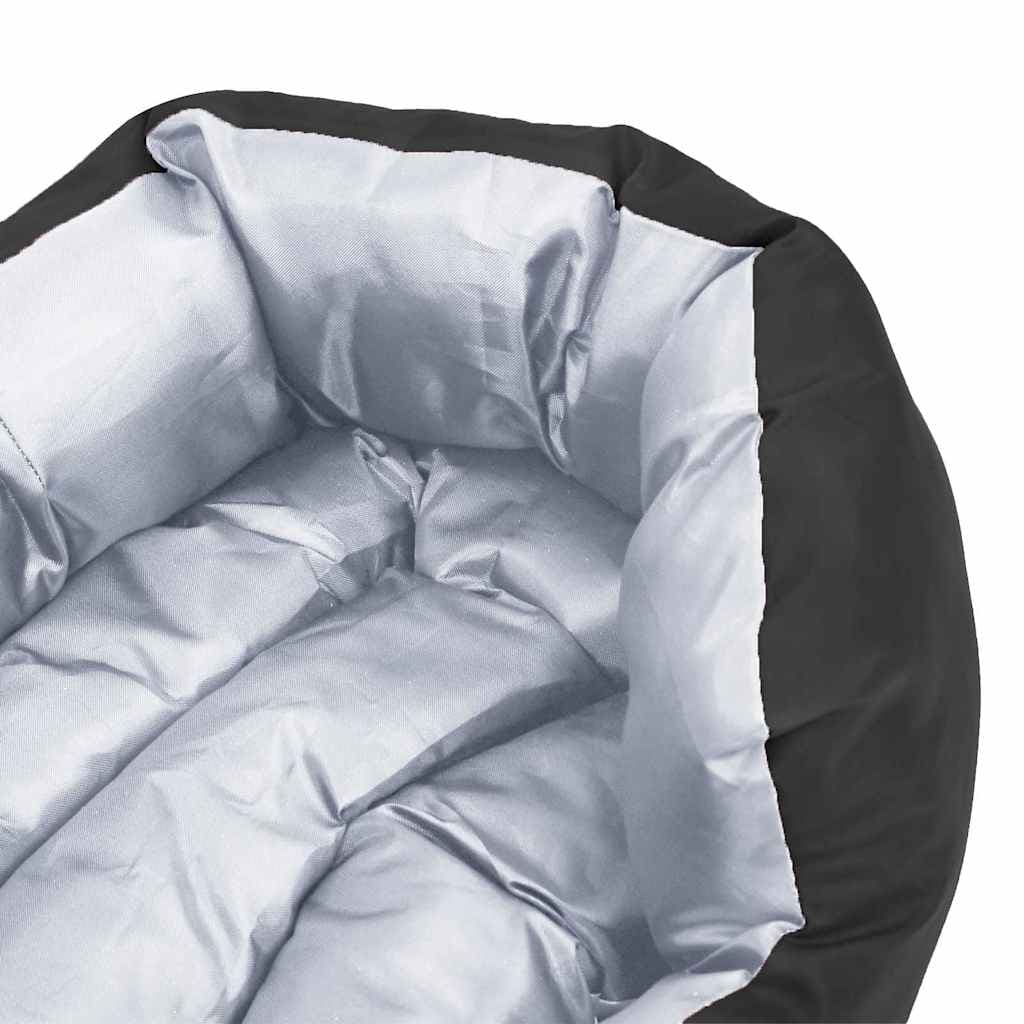 Cuscino per Cani Reversibile e Lavabile Grigio Nero 65x50x20 cm — miniatura 9 di 10