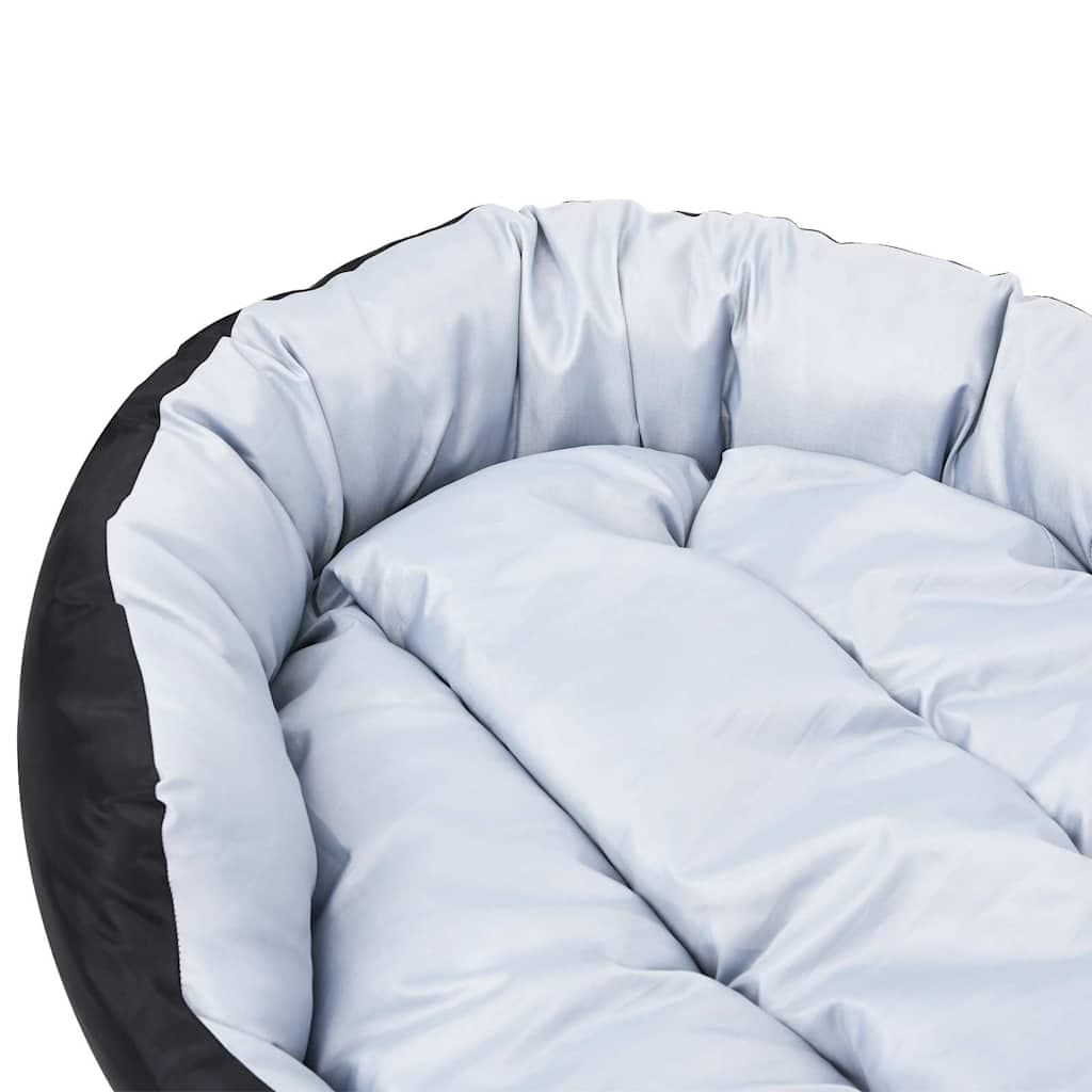 Cuscino per Cani Reversibile e Lavabile Grigio Nero 85x70x20 cm — miniatura 9 di 10