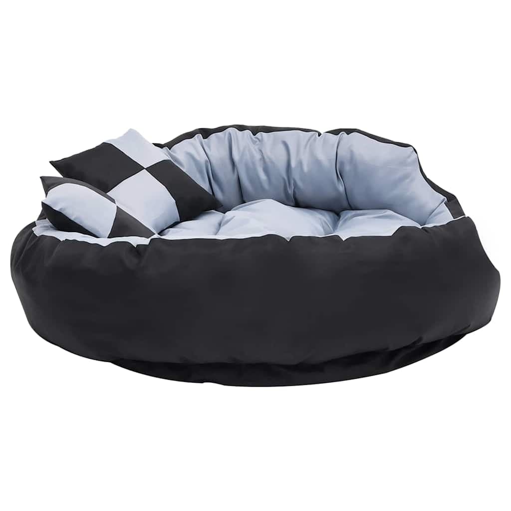 Cuscino per Cani Reversibile Lavabile Grigio e Nero 110x80x23cm — foto 4 di 10