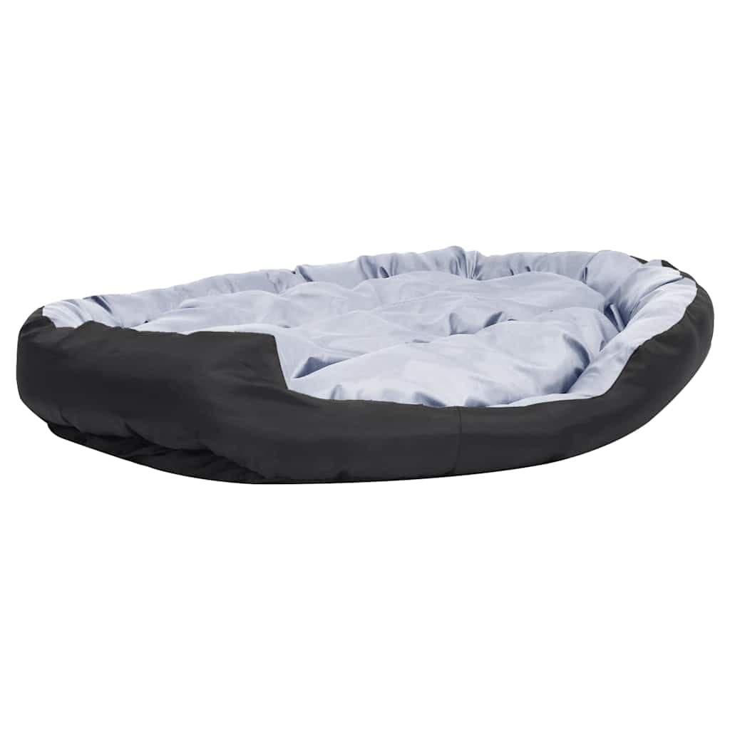 Cuscino per Cani Reversibile Lavabile Grigio Nero 150x120x25 cm — miniatura 6 di 10