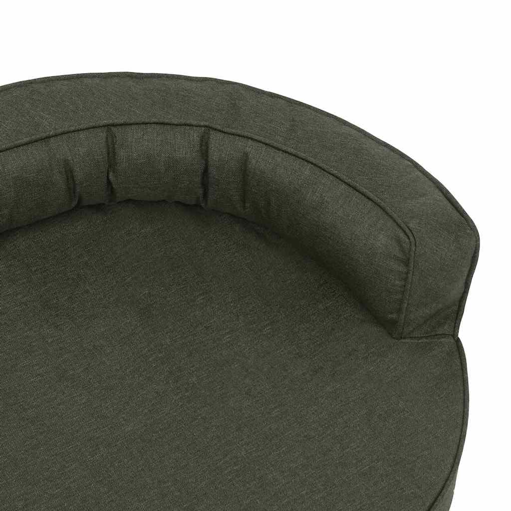 Materasso Ergonomico per Cani 75x53cm Effetto Lino Grigio Scuro — miniatura 5 di 6
