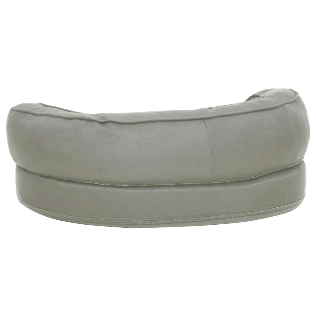 Materasso Ergonomico per Cani 60x42 cm Effetto Lino Grigio — miniatura 4 di 6
