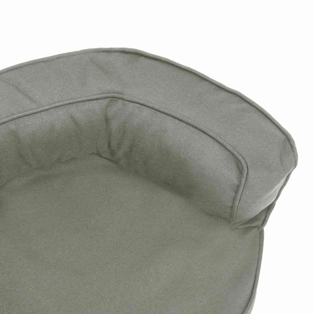 Materasso Ergonomico per Cani 60x42 cm Effetto Lino Grigio — miniatura 5 di 6