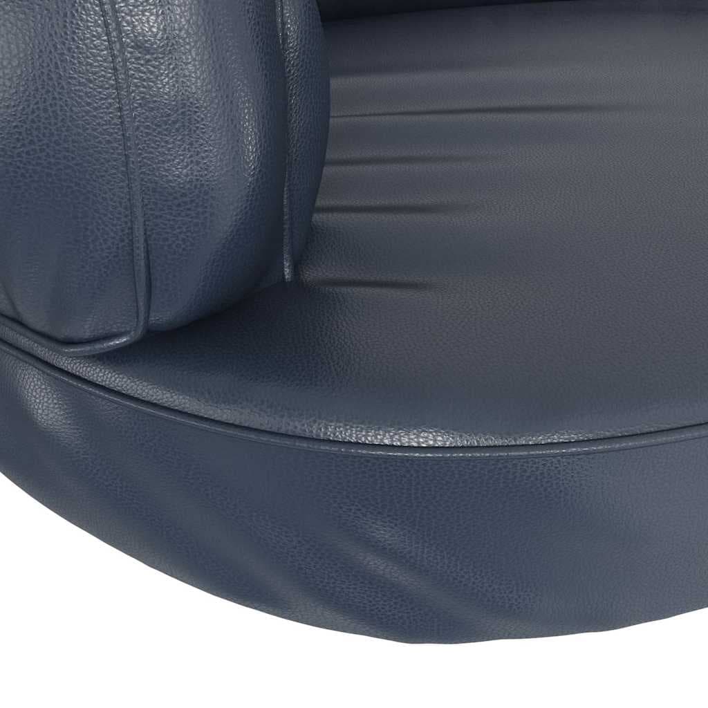 Letto Cani Ergonomico Gommapiuma Blu Scuro 88x65 cm Similpelle — miniatura 5 di 6