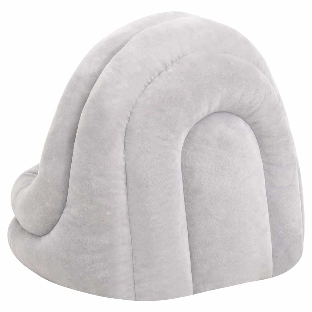 Letto per Gatti 40x40x35 cm Grigio e Crema — miniatura 4 di 6