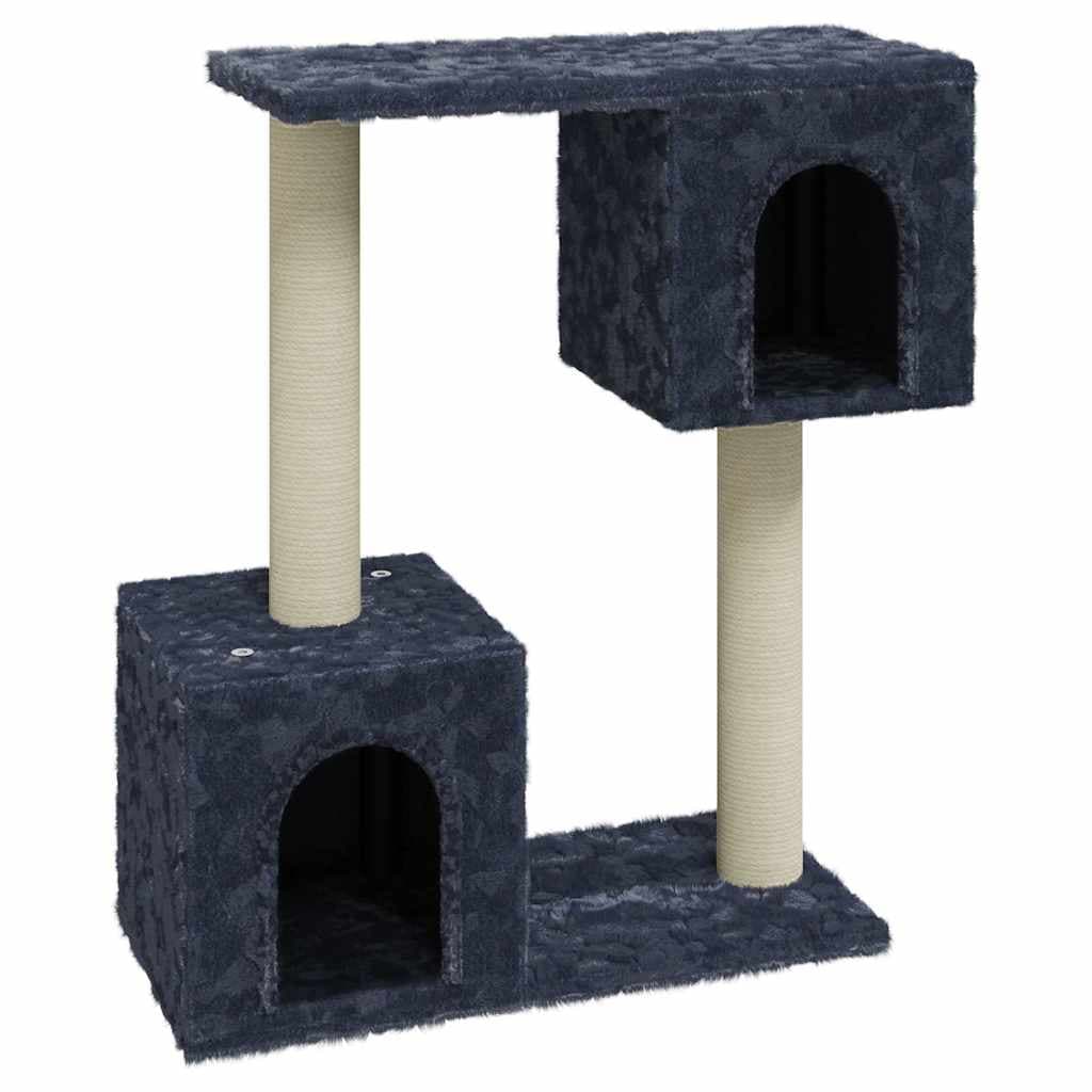 Albero per Gatti con Tiragraffi in Sisal Grigio Scuro 60 cm — miniatura 2 di 6