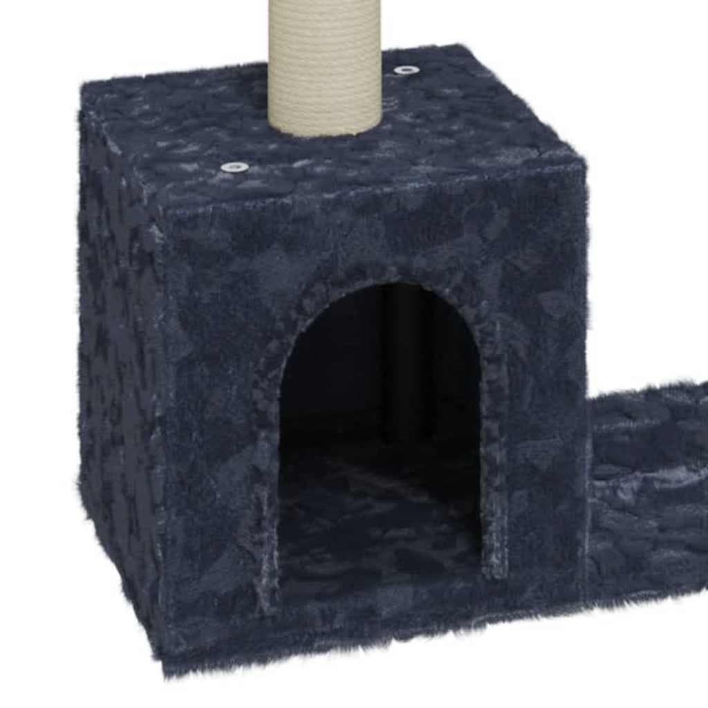 Albero per Gatti con Tiragraffi in Sisal Grigio Scuro 60 cm — miniatura 4 di 6
