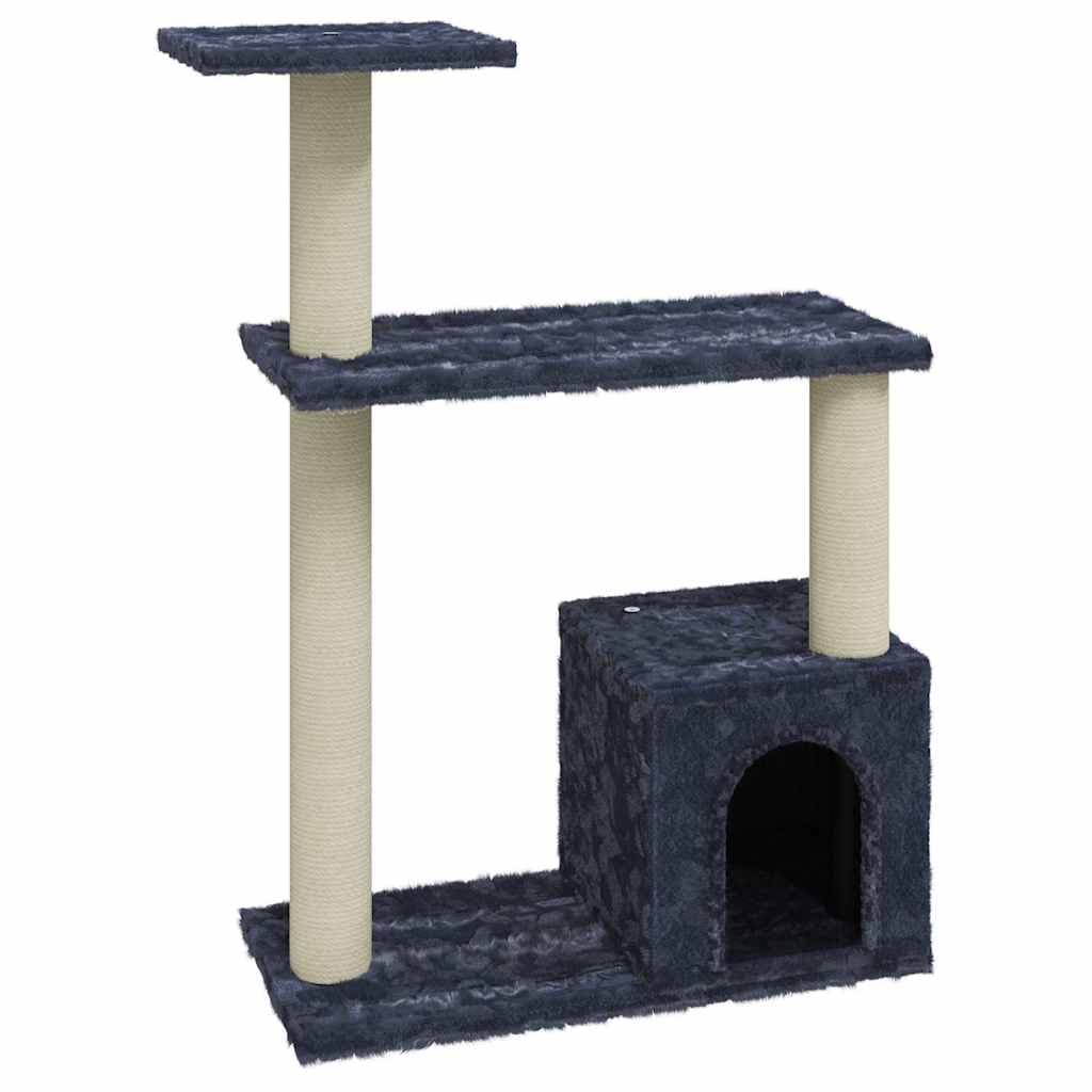 Albero per Gatti con Tiragraffi in Sisal Grigio Scuro 70 cm — miniatura 2 di 6
