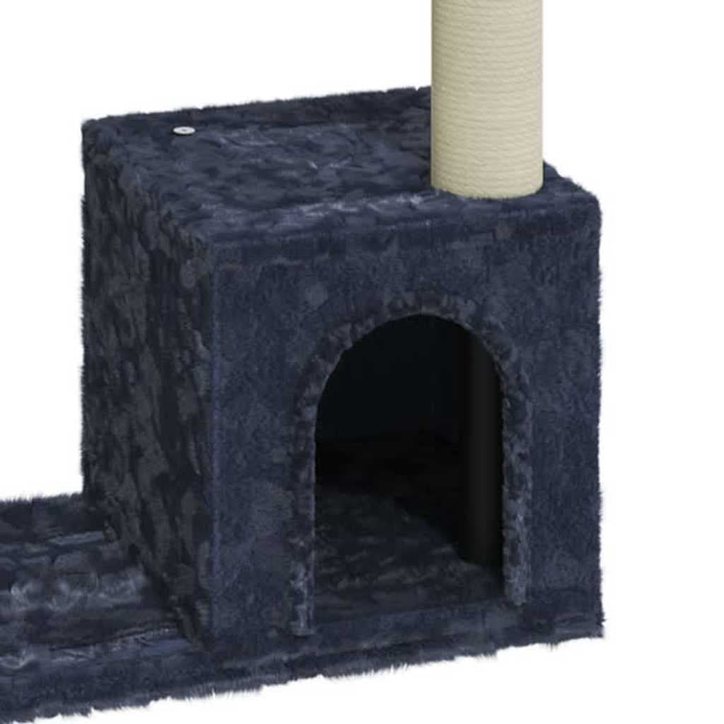 Albero per Gatti con Tiragraffi in Sisal Grigio Scuro 70 cm — miniatura 4 di 6