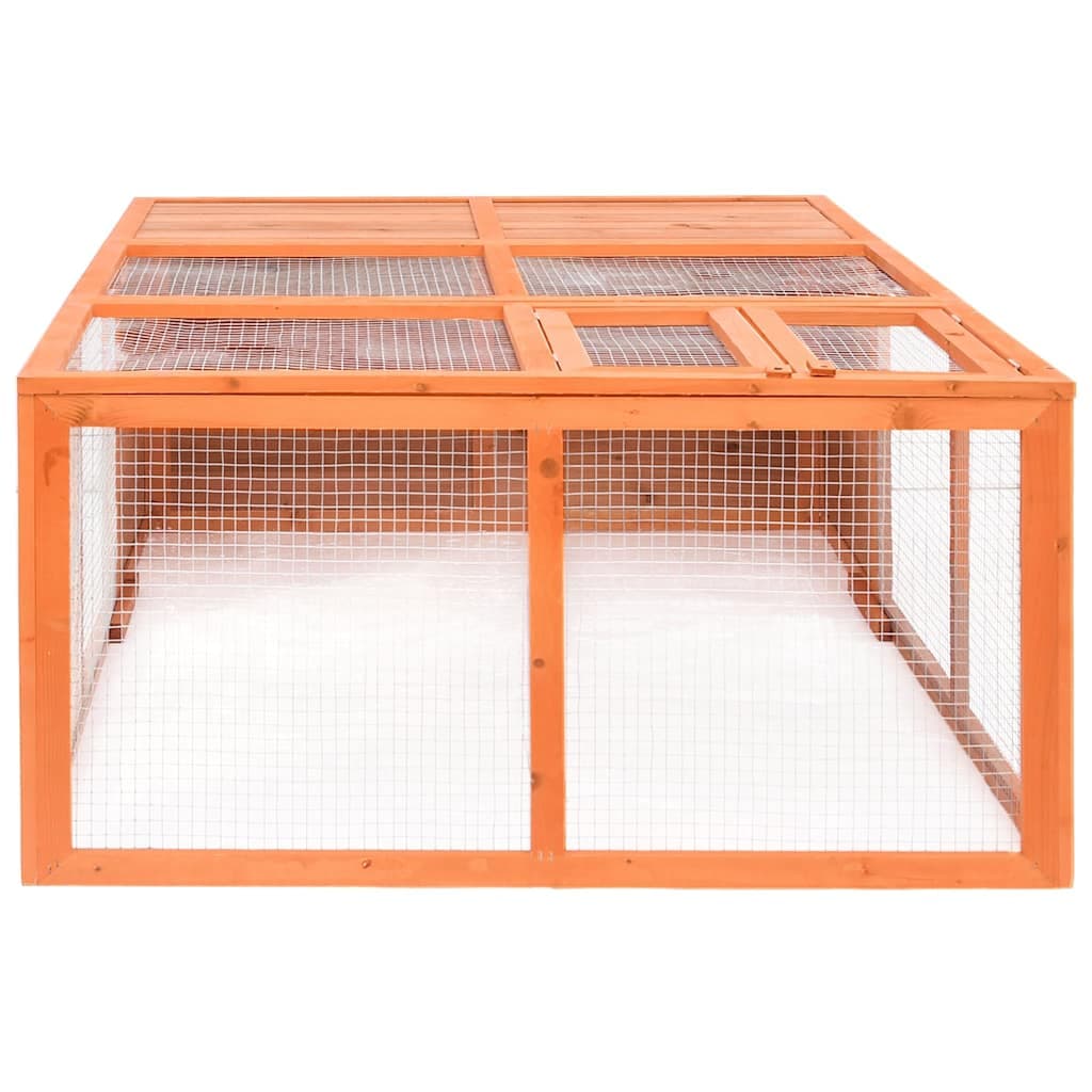 Gabbia per Animali da Giardino 150x100x50 cm Massello di Abete — miniatura 2 di 6