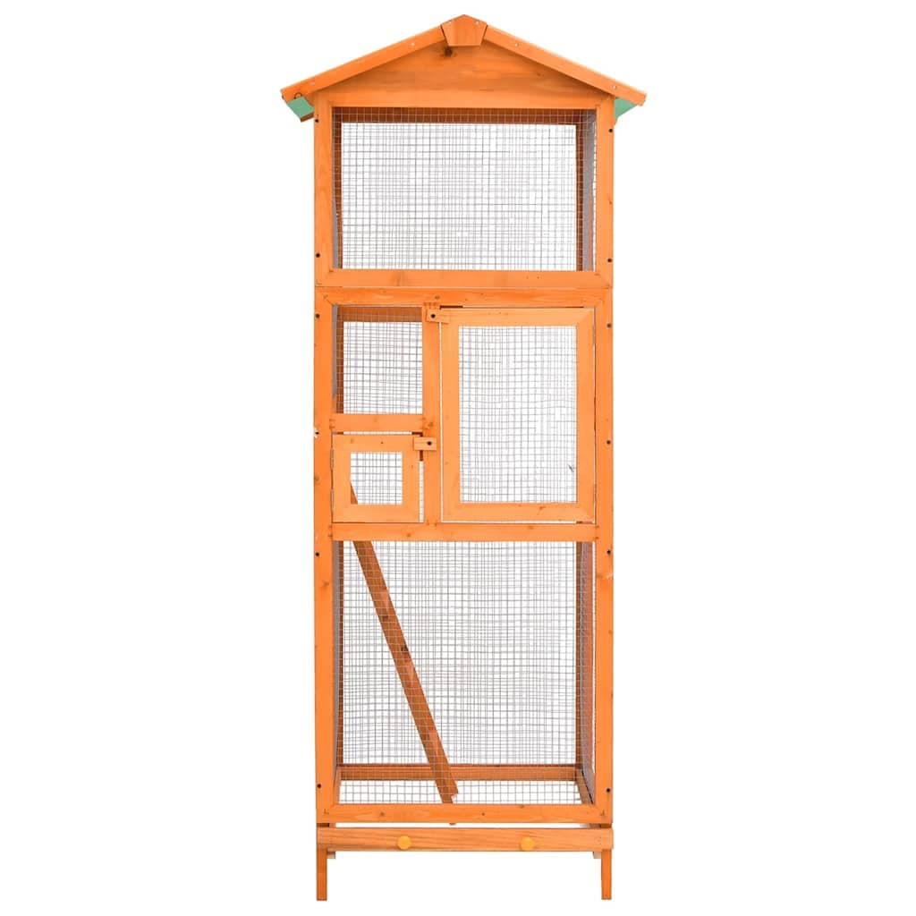 Gabbia per Uccelli 68x62x166 cm in Legno di Abete — miniatura 2 di 7