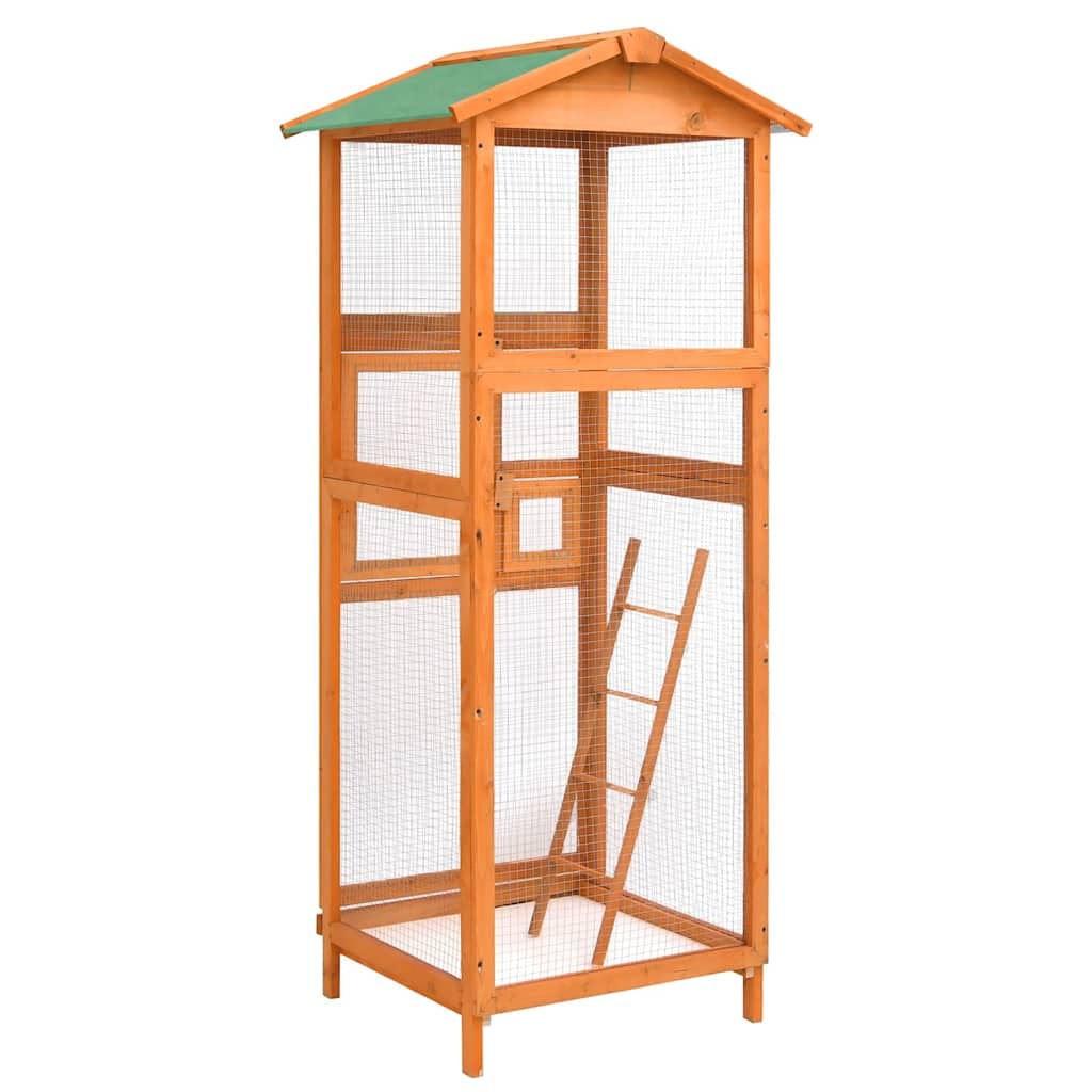 Gabbia per Uccelli 68x62x166 cm in Legno di Abete — miniatura 3 di 7