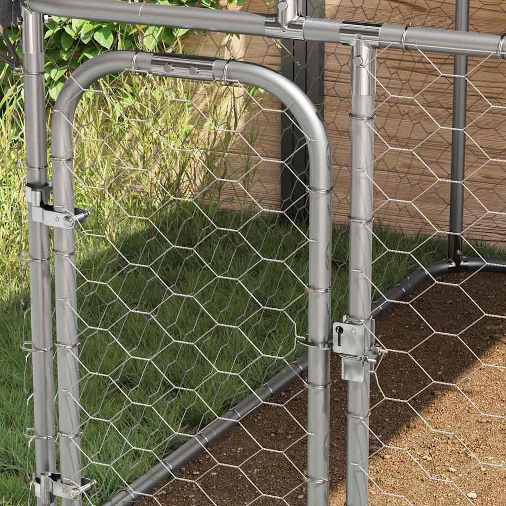 Gabbia per Cani da Esterno con Tetto 100x100x150 cm — miniatura 3 di 8
