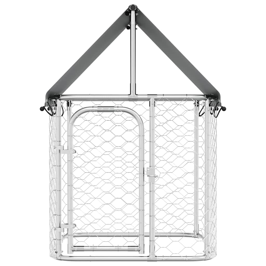 Gabbia per Cani da Esterno con Tetto 100x100x150 cm — miniatura 4 di 8