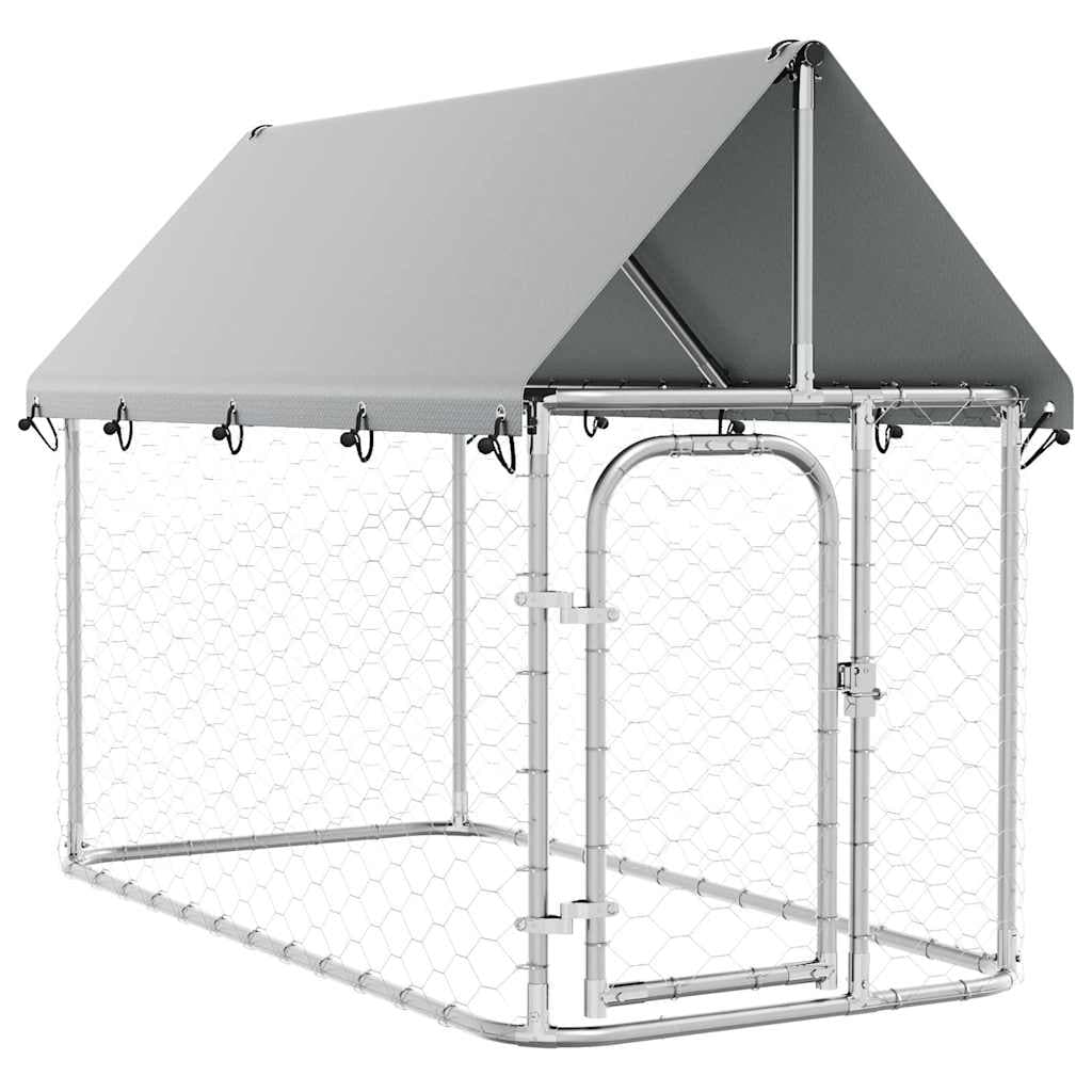 Gabbia per Cani da Esterno con Tetto 200x100x150 cm — miniatura 2 di 10
