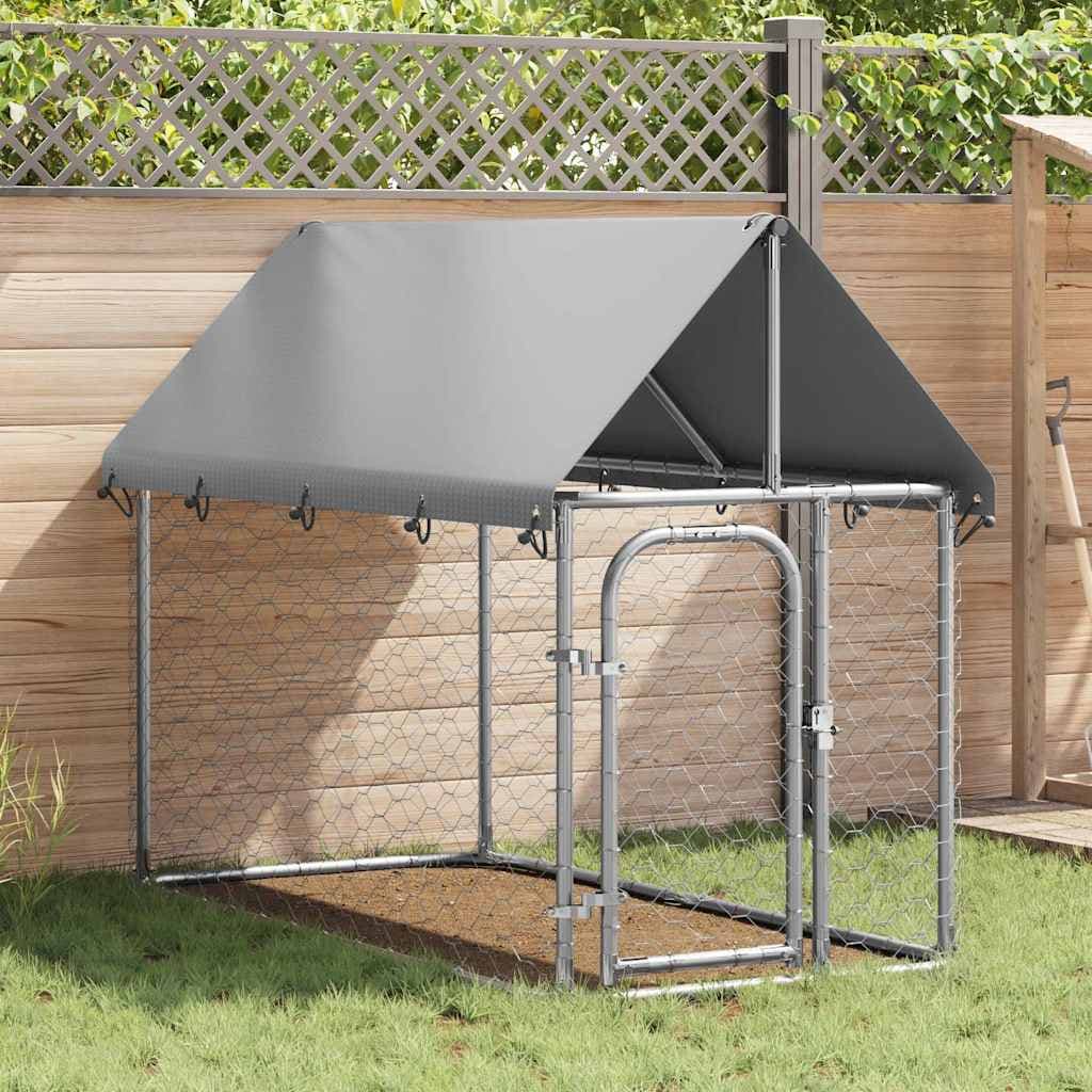 Gabbia per Cani da Esterno con Tetto 200x100x150 cm — miniatura 3 di 10
