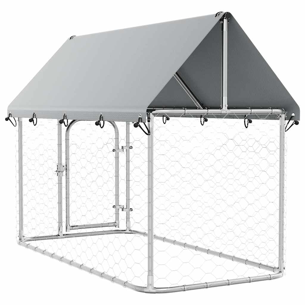 Gabbia per Cani da Esterno con Tetto 200x100x150 cm — miniatura 7 di 10