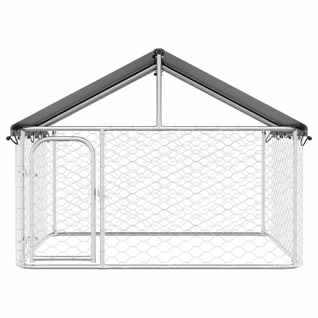 Gabbia per Cani da Esterno con Tetto 200x200x150 cm — foto 5 di 12