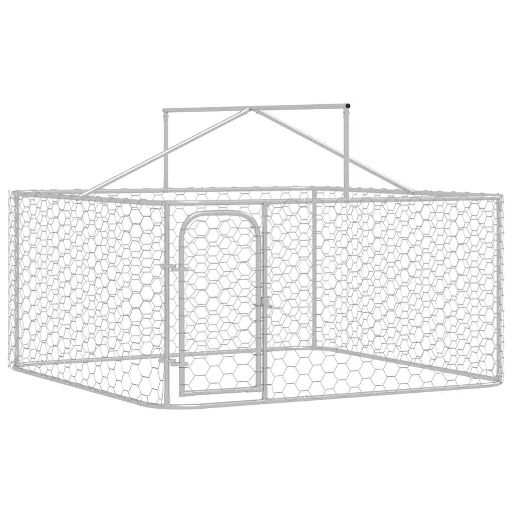 Gabbia per Cani da Esterno con Tetto 200x200x150 cm — foto 6 di 12