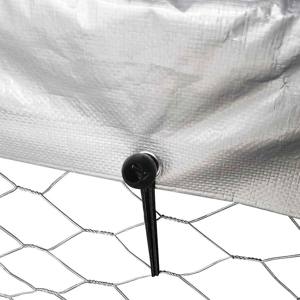 Gabbia per Cani da Esterno con Tetto 200x200x150 cm — foto 10 di 12