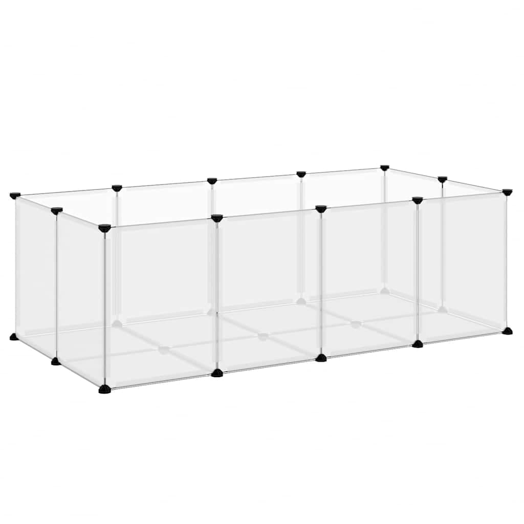 Gabbia per Piccoli Animali Trasparente 144x74x46,5cm PP Acciaio — miniatura 2 di 9