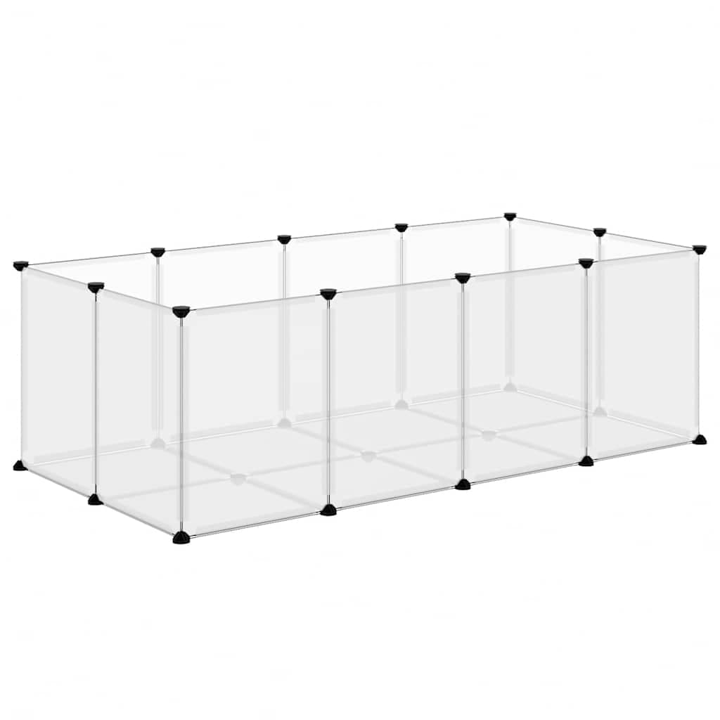 Gabbia per Piccoli Animali Trasparente 144x74x46,5cm PP Acciaio — miniatura 5 di 9