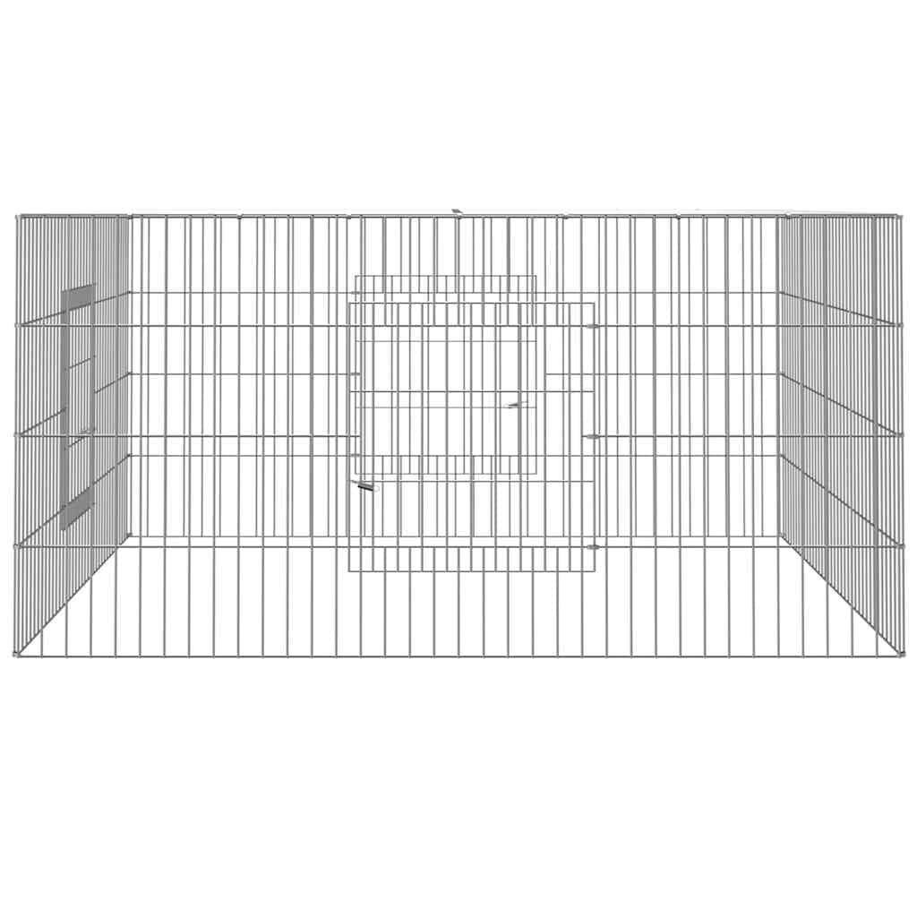 Conigliera 110x110x55 cm Ferro Zincato — miniatura 3 di 6