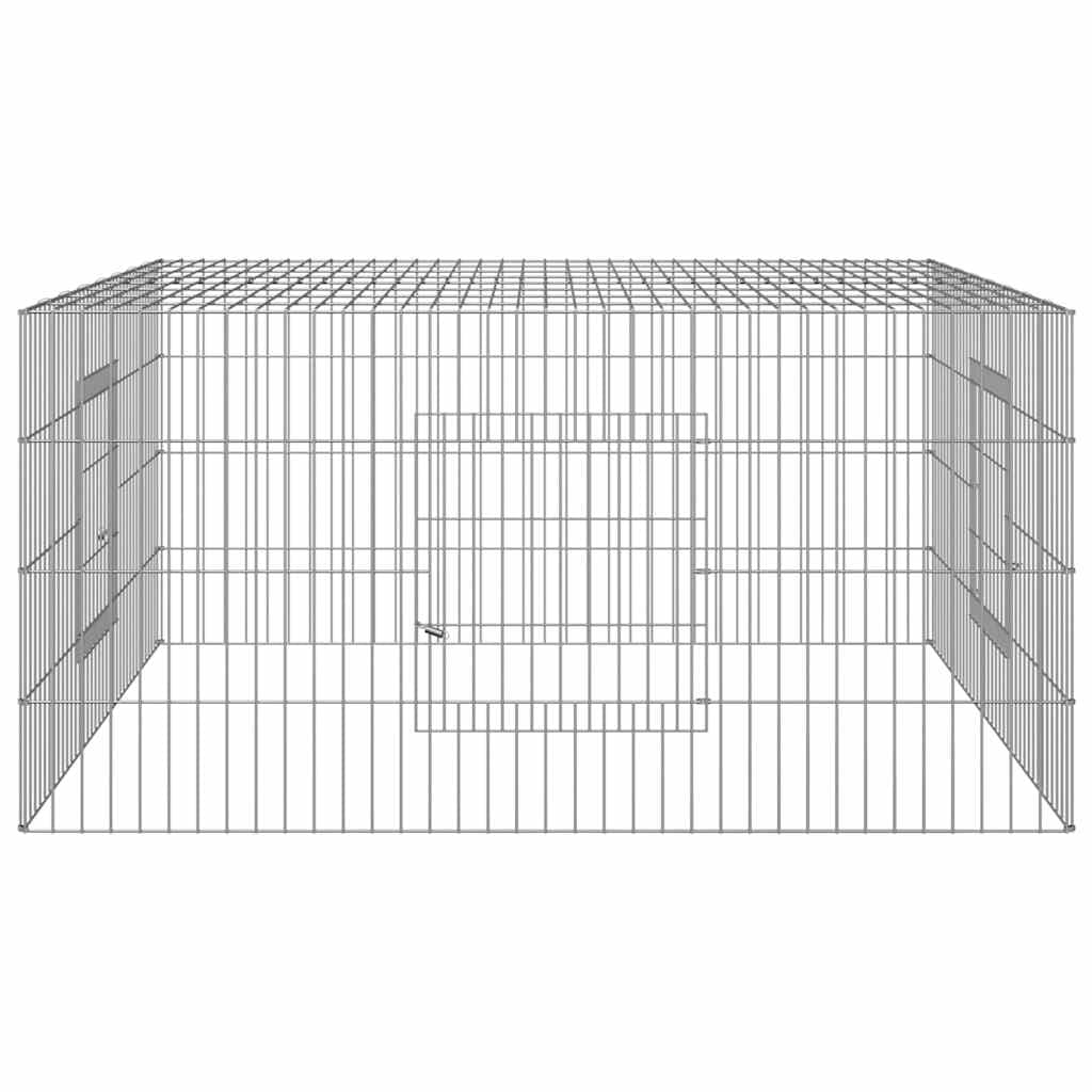 Conigliera 110x110x55 cm Ferro Zincato — miniatura 4 di 6